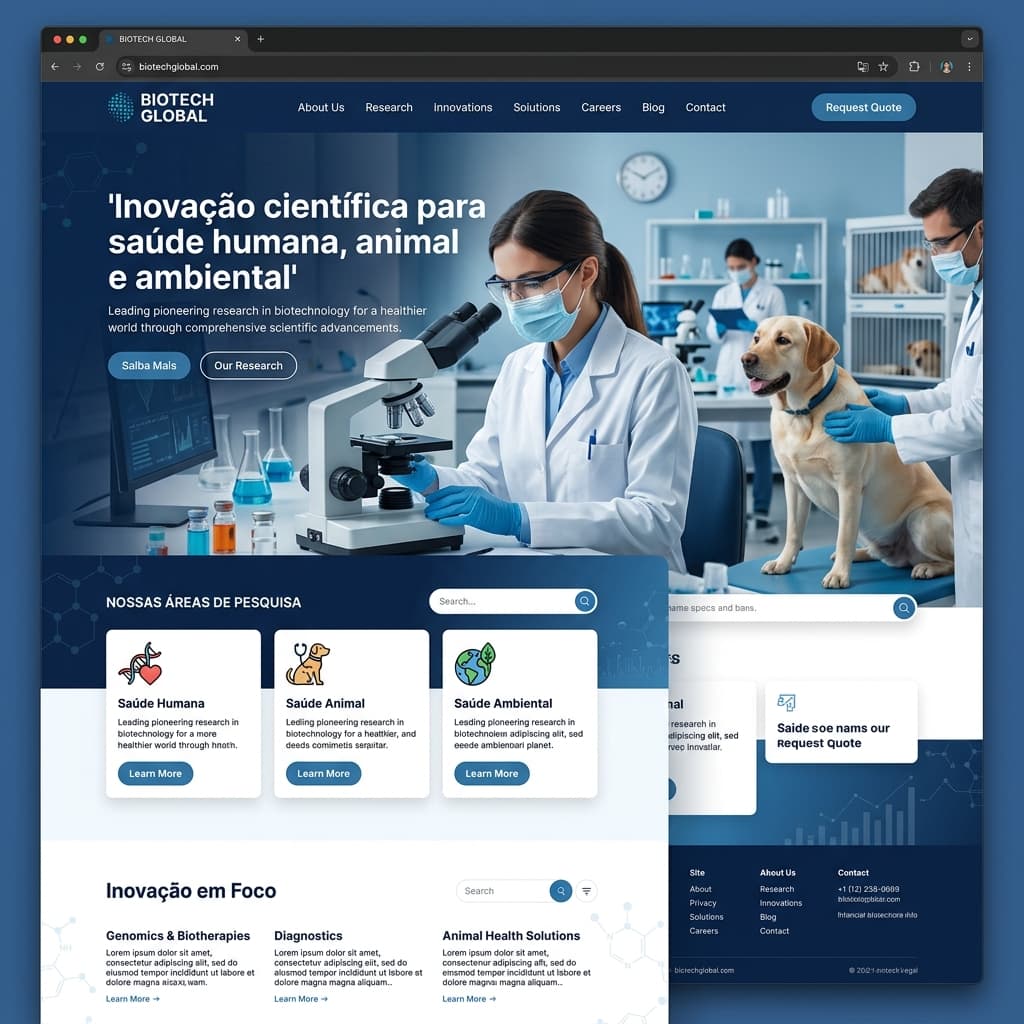 Biotecnologia e Pesquisa (Konnexy Sites)